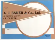 .RARE ART DECO 1940s SAMUEL JONES & Co UNUSED LARGE LITHOGRAPH COMPANY LABEL #11