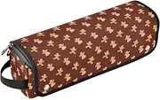 [sanluoli] Hair Tools Travel Bag and Heat Resistant Mat Dustproof Travel Hair Straightener Bag Merry Christmas Trave Case for Women