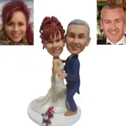 Custom Wedding Cake Topper Bride and Groom Dance Wedding Funny Cake Topper Gift