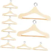 Vaguelly 15Pcs Mini Doll House Hangers Sturdy Doll Clothing Holder Smooth Surface for Safe Use for Miniature Closet Display