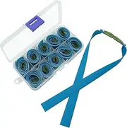 ZHUOCE 10pcs Slingshot Flat Bands Thickness 0.6mm Replacement Rubber Bands for Hunting Slingshot Powerful Elastic Rubber Bands with 1 Storage Box