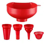 Wide Mouth Funnels for Kitchen Use, Versatile Food Grade Filling Bottles, Set