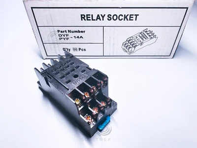 1X DYF-14A DYF14A IS Relay Socket 250VAC 5A DIN rail Mount PYF/DYF