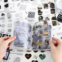 在飛比找ETMall東森購物網優惠-20張透明防水pet手帳貼紙本咕卡風景生活物品水杯素材裝飾拼