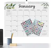 2025-2026 Calendar for Wall | Monthly Planner Calendar | 18-Month Decorative Wall Planner for Home School Office, Schedule Planning Supplies