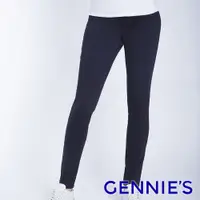 在飛比找蝦皮商城優惠-【Gennies 奇妮】彈力窄管顯瘦修身孕婦褲-藍(T4F0