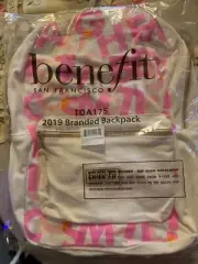 NEW! 2019 Benefit Cosmetics Makeup Limited Edition CANVAS Backpack Bag SEALED