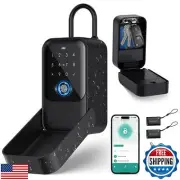 Gaurqiah Smart Key Lock Box, Bluetooth Lock Box with Fingerprint and Passcode