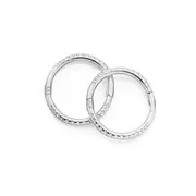 Sterling Silver 8mm Mini Twisted Sleeper Earrings