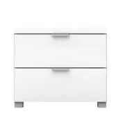 Kyana High Gloss 2 Drawer Bedside Table