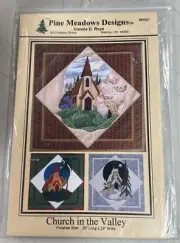 Pine Meadows Designs Church In The Valley Wall Hanging Applique Pattern New