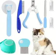 Pet Grooming Kit | Pet Shaver For Cats - Portable Professional Cutter Comb Trimmer For Indoor Home Use With Shedding Tool Spa Bathing Washing