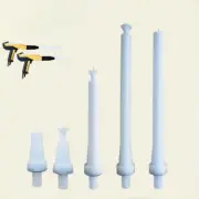 2pcs Powder electrostatic spray gun electric needle flat nozzle gun hea