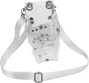 Professional Hair Stylist Tool Bag Crossbody Hairdressing Scissors Pouch Portable Pvc Plastic Hair Cutting Bag Belt