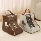 Visible Shoe Storage Bag Non-Woven Long Boots Pocket Tall Boot Bag Underbed