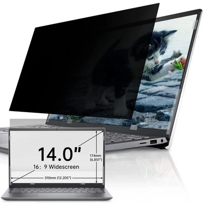 Laptop Privacy Screen 14 Inch, 16:9 Aspect Removable Laptop 14in Privacy Filt...
