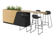 DD Falcon High Bench with Planter Storage