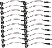 Angoily 20Pcs Durable Battery Connectors with Long Wire Secure Plastic Shell for Enhanced Battery Contact Remote Controls for Home and Outdoor Electronics