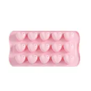 3pcs 3D Romantic Ice Cube Heart Silicone Cake Mold Chocolate Fondant Jelly Pudding Birthday Cake Decoration Mould