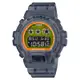 G-SHOCK 經典6900三眼系列螢光半透明休閒電子錶-灰(DW-6900LS-1)/50mm