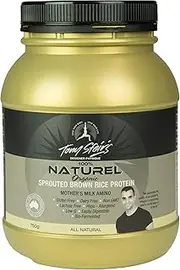 Designer Physique Organic Sprouted Brown Rice Protein Powder, Natural, Natural 750 grams