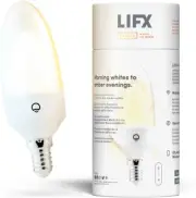 Candle White to Warm [E14 Edison Screw], 480 Lumens, Wi-Fi Smart LED Light Bulb,
