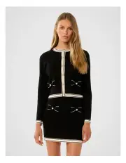 [Forever New] Cece Bow Detail Cardigan in Black