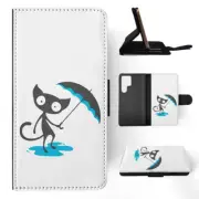 FLIP CASE FOR SAMSUNG GALAXY|MINIMALISTIC CAT 4