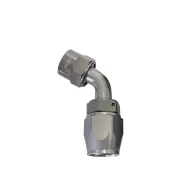Aeroflow 60 Degree Kryptalon One Piece Full Flow Swivel Hose End Titanium -16AN