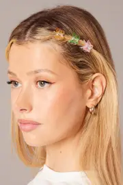 Multi 9 Pack Mini Butterfly Claw Clips - Size ONE, Women's Hair Accessory