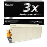 3x Eurotone per Cartridge Black for OKI C-7300-DN C-7550-N C-7100-N