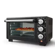 Oster® Convection 4-Slice Toaster Oven Matte Black Convection Oven and Count...