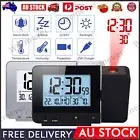 Smart Digital LED Projection Alarm Clock Temperature Projector Snooze Clock Time