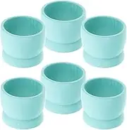 iplusmile 6pcs Wooden Easter Egg Holders Realistic Design Egg Cups for DIY Safe and Smooth for Kitchen Decoration and Festive Celebrations