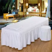 Beauty Massage Bed Cover Padded Table Sheet with Hole Soft SPA Bed Cover Skirt