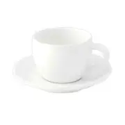 Oneida L5800000505 Luzerne Verge 4.25" Porcelain Expresso Saucer - 4 Doz
