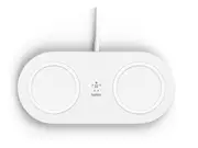 Belkin Dual 15W Wireless Charging Pads PSU Included - White
