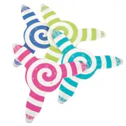 Bright Stripes Foam Flying Discs Pack of 4