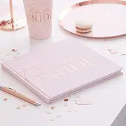 Ginger Ray Hen Party Blush Velvet - Team Bride Guest Book