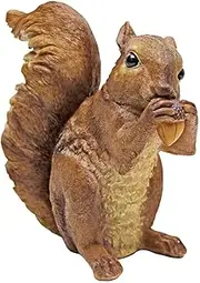 Design Toscano Woodland Squirrel Statue Chomper, Multicolored