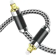 Vaguelly 5 Optical Audio Cable High Fidelity Digital Audio Cord for Sound Transmission with Wear Resistant Plated Connectors for Amplifiers and Speakers