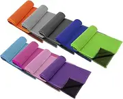 9-Piece Quick Dry Swim Towel Gym Workout Towels for Fast Drying Bath Towel Travel Towel Silicone Case