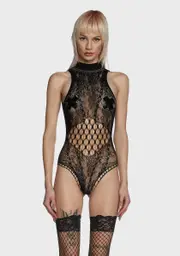 Ever Wonder Fishnet Bodysuit