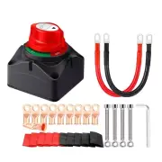 Battery Disconnect Switch 12V-48V Battery Cut Off Switch On/Off Heavy Duty 8704