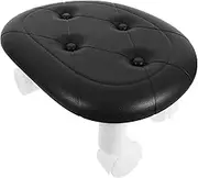 Zerodeko Pulley Stool Step Stool Step Stool Step Stools for Stool Round Low Stool Rolling Stool Foot Stool for Bathroom Step Stools for Adults Foot Rest Black Foam