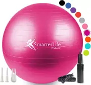 Smarterlife Exercise Ball Yoga Ball for Fitness, Balance, Stability, or Pregnanc