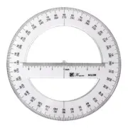 25cm Round Protractor Ruler Circle Protractor Circle Stencil for Drawing
