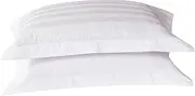 HOLIDYOYO 2pcs Pillowslip for Hotel Pillowslip for Guesthouse Pillow Case Covers Pillowcase Covers Hotel Pillow Covers Pillow Protectors Thread Pillowcases Striped Pillow Cases Bedding White