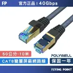 CAT8 超高速網路線【POLYWELL】50公分~10米 40GBPS RJ45 福祿克認證【C1-00425】