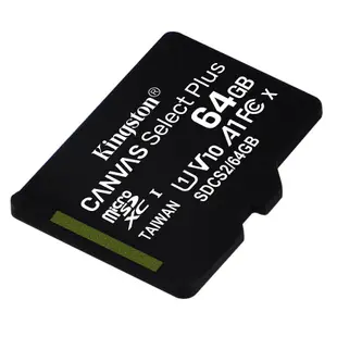 KINGSTON 64GB 64G microSDXC 100MB/s Plus microSD SD C10 記憶卡